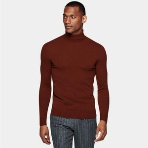 SuitSupply Red Turtleneck